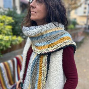 Echarpe bohème 'Printemps Suédois'