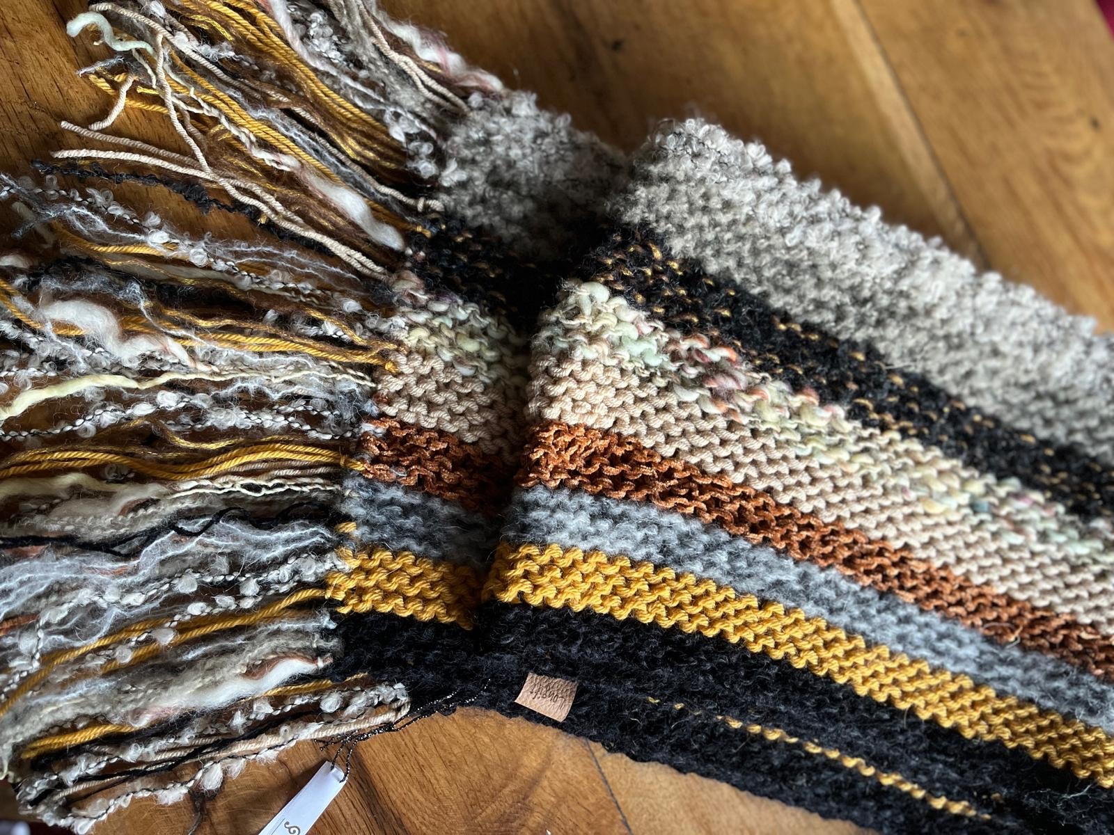 Echarpe française "Café Crème"