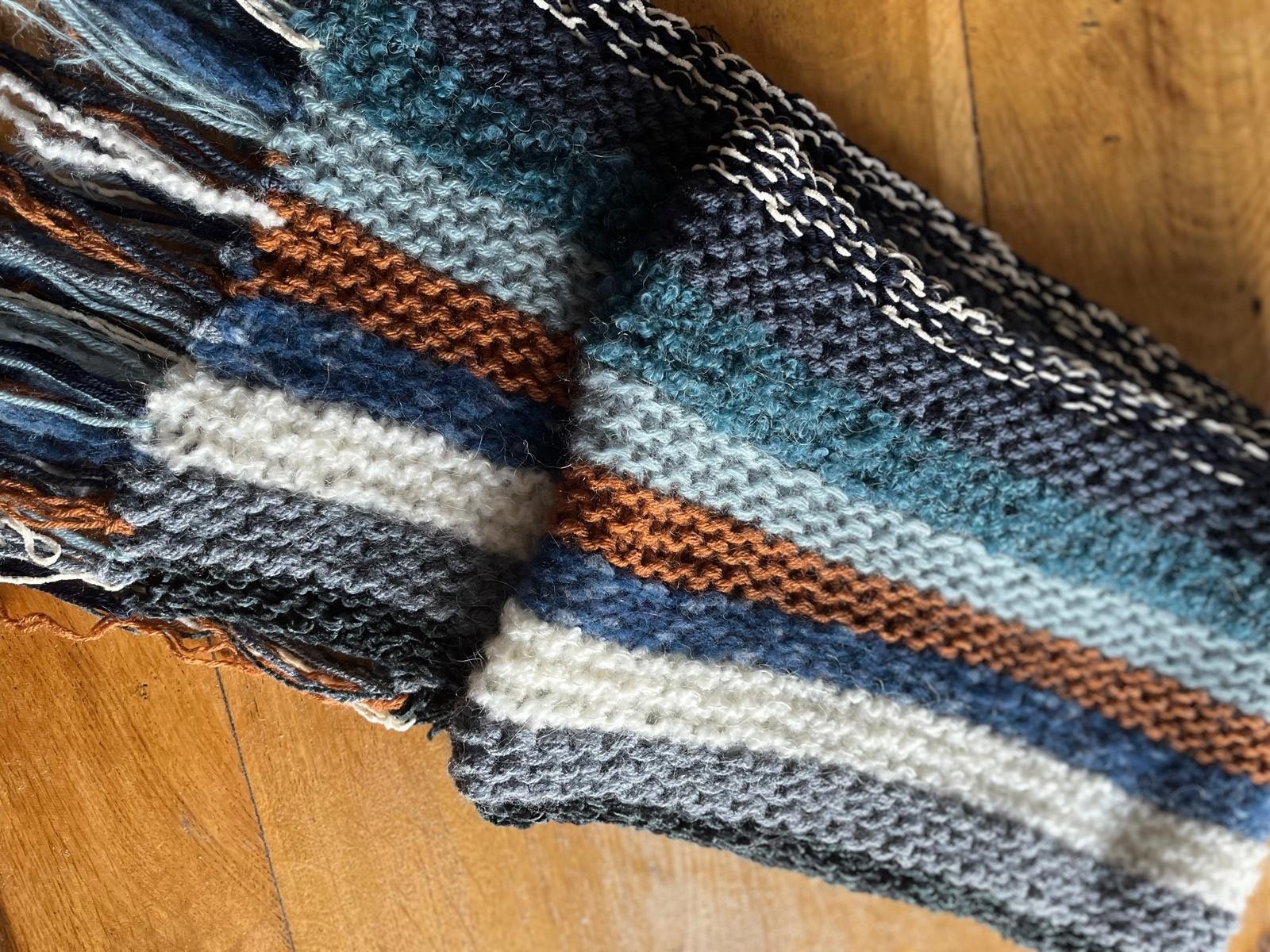 Echarpe faite main - "Bois Flotté"